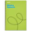 Additio Appunto Music - Taccuino con 12 pentagrammi, 9 mm, con annotazioni, colore: Verde