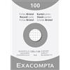 Exacompta 10 Custodie 100 Schede 5x5 105 x 148 mm Bianco