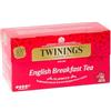 Twinings, English Breakfast Tea, Classics, Tradizionale Miscela di Tè Neri dal Gusto Forte e Deciso, Confezione da 25 Filtri