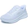 Skechers Donna Go Walk Now Khloe Slip-In ALLENATRICE, Light Blue Textile/Trim, 41 EU