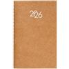 Agenda settimanale con copertina in cartoncino kraft personalizzata 9 x 14 cm personalizzate o neutre