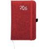 Agenda con elastico settimanale con copertina in R-Pet personalizzata 9 x 14 cm personalizzate o neutre