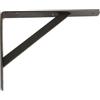 Amig - Staffe per mensole - Angolo per ripiani - Supporto per scaffale - Acciaio - Colore Nero - Misura 400 x 275 mm - Peso massimo consigliato 225 kg