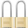 Master Lock 175LHEC2 - Lucchetto a combinazione, 2 pezzi, colore: Oro