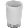 Gedy Bicchiere Petunia Bianco Ceramica 10,5x7,5x7,5 Cm
