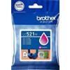 Brother CARTUCCIA INCHIOSTRO ORIGINALE LC521M LC-521M MAGENTA DCP J1260W