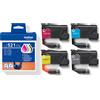 Brother MULTIPACK 4 CARTUCCIA INCHIOSTRO ORIGINALE LC521VAL (BK/C/M/Y) DCP J1260W