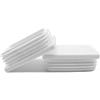 Enkotrade 21 feltrini lamellari per tubi rettangolari, da 30 x 20 mm, coperture/tappi per tubi in polietilene di alta qualità, di colore bianco