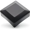 Enkotrade 21 tappi per recinzione, colore nero, per dimensioni esterne 40 x 40 mm, tappi per tubi in plastica di alta qualità, a piramide quadrate, per paletti di recinzione, per pali di recinzione