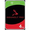 Seagate Ironwolf Pro da 4 TB Unità SATA da 6 Gbit/s, HDD, CMR 3.5 7200 giri/min, Cache da 128 MB per NAS con Sistema RAID, Servizio di Recupero Dati Rescue T4000NE0025