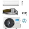 Midea Climatizzatore Condizionatore Midea Xtreme + Canalizzato A7 R32 WiFi Dual Split Inverter 18000 + 18000 BTU con U.E. M4O-36FN8-Q Classe A++/A+