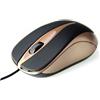 MEDIA-TECH Mouse ottico Media-Tech Plano Usb Nero/Oro [MT1091MO]