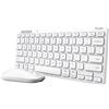 Trust Tastiera Trust Lyra Wireless/Bluetooth Qwerty con Mouse Bianco