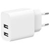 Gembird Alimentatore da rete Gembird USB universale a 2 porte 12W Bianco [AZGEMUL00000029]