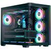 Aerocool Case L'AeroCool P500C EVO-G-BK-v1 RGB Midi-Tower ATX Nero [ACCM-PN03043.11]