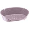 Ferplast Cuccia per Cani Cuccia per Cani grandi 100% plastica riciclata Lettino per Cani lavabile traspirante e antiscivolo Siesta Deluxe, 93,5 x 68 x 28,5 cm., Glicine