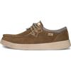 Kickback Haven - Mocassini Uomo - Colore Khaki - Scarpe Casual Stile Moc - Tomaia in Pelle Morbida e camoscio - Suola Ammortizzata - Solette in Schiuma Foderate in Pelle - Taglia EU 42