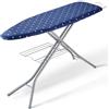 VEVOR Asse da Stiro 140 x 37 cm Asse da Stiro 4 Strati 7 Altezze Regolabili 640-970 mm con Copertura Anti-calore 100% Cotone per Casa Lavanderia Bagno 1540 x 370 x 970 mm, Asse per Stirare Pieghevole