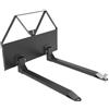 VEVOR Forche per Pallet per Minipala con Telaio da 1160 mm, Forca da 1220 mm, Capacità Carico 1179 kg, Attacco a Sfera per Rimorchio da 47,6 mm, Attacco Rapido, per Minipale Trattori