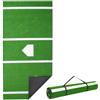 VEVOR Tappetino da Baseball, 366x183 cm, Tappetini in Erba Sintetica per Box di Battuta, Attrezzatura per Allenamento di Battuta Softball con Base di Casa ed Erba Sintetica Anti-Scolorimento, Verde