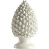 BEVILACQUA PIGNA DECORATIVA, CERAMICA SICILIANA BIANCO, XS - h 20 x L 13 cm
