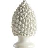 BEVILACQUA PIGNA DECORATIVA, CERAMICA SICILIANA BIANCO, L - h 35 x L 20 cm