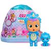 CRY BABIES MAGIC TEARS Icy World Dinos, Bambola Dinosauro a Sorpresa da Collezione che Piange Lacrime Vere e ha il suo Cucciolo di Dinosauro, Giocattolo per Bambini +3 anni