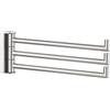 Angle Simple Porta asciugamani girevole a 3 barre in nichel spazzolato, in acciaio inox 304, per montaggio a parete del bagno