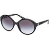 GUESS Women GU0015501B57 Sunglass, Occhiali Donna, Nero Lucido, 57