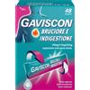 Reckitt Benckiser Gaviscon Bruciore E Indigestione 500 Mg/213 Mg/325 Mg 48 bustine Sospensione Orale Gusto Menta