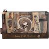 Anekke - Portafoglio grande flessibile da donna - Protezione RFID - Portafoglio in ecopelle con chiusura a cerniera e linguetta SH?en - Accessori donna - Misure 18x10x2 cm, multicolore