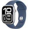 Apple Watch Series 10 GPS 42mm Argento Cassa Alluminio con Denim Sport Band - M/L - MWWC3QL/A - Apple Watch>Watch Series 10