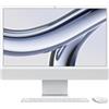 Apple 2023 - iMac 24" con Retina 4.5K display: Apple M3 chip con 8-core CPU e 10-core GPU, RAM 8GB, 512GB SSD - Argento