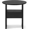 OUTLET CALLIGARIS Calligaris, comodino Tau. Struttura impiallacciato finitura NERO OPACO Cassetto impiallacciato finitura NERO OPACO. H: 52.5 W: 50 D: 50 cm