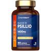 Horbäach Psillio Capsule Alto Dosaggio 1400 mg - Buccia di Psillio in Polvere | 365 Capsule Vegane per 6 Mesi - Integratore di Fibre - Prebiotico Naturale - Psyllium Husk - by Horbaach