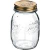 Bormioli Rocco 3918777 Vasetti per Marmellate/Conserve, 500 Ml, con Coperchio a Vite, Diámetro 70 Mm, 6 Bicchieri, Quattro Stagioni, 58284