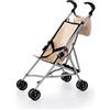 Bayer Design 30575AB Passeggino per bambole pieghevole con borsa, doppie ruote, cintura di sicurezza, per bambole fino a 46 cm