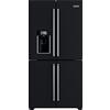 Whirpool. Frigo 4 porte, Distributore di Ghiaccio e Acqua, Total No Frost, display - KCQBX 18900 BLACK STEEL