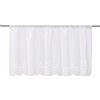 SMITHOOM 1 Pannello Tenda Corta Trasparente Mantovana per Cucina Lavanderia Camera Bagno Balcone Bianco 90x30cm