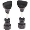 Eawfgtuw 2 PZ Router In Legno Base Trimming Fresatrice Trimmer Elettrico Vite Ingranaggio Metallo Plastica Base Piastra di Montaggio Nero 7,1 cm