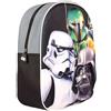 BAKAJI Zaino Zainetto Asilo Star Wars 3d Effetto Rilievo Nuova Edizione Scuola 17-18