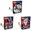 BAKAJI Personaggi 3D Natale Decorazioni Natalizie 22cm 10 LED Funzionamento a batterie