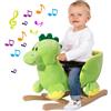 BAKAJI Dinosauro a Dondolo Cavalcabile Peluche Giocattolo Bambini con Effetti Sonori