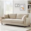 Shally Dogan Divano 3 Posti con Rivestimento in Tessuto Beige Premium Sofa Relax 212x75x87 cm