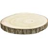 BAKAJI Centrotavola di Legno Base Dischi Tronco Decorazione Natalizia Diametro 20CM