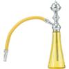 BAKAJI Mini Narghilè di colore giallo dimensione 21 cm con 1 tubo base forma allungata