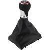 TUCKBOLD Pomello del Cambio Manuale a 6 Velocità con Copertura per Audi A4 B8 No.8K0863278H | Leva del Cambio del Cambio Marce Nero Cromato Argento Rosso in Plastica 1 Pezzo