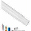 NewL Pellicola Vinile Auto Lucida Autoadesiva Bianco 150 x 300 cm | Finitura lucida, attrezzi inclusi, canali aria integrati, flessibile e stirabile, per interni ed esterni auto, mobili