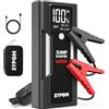 SYPOM Avviatore di emergenza SYPOM, avviatore di emergenza per batteria dell'auto con picco di 4000A (per tutti i tipi di gas o fino a 10L di gasolio), pacco batteria di avviamento per auto portatile