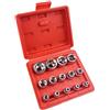 Cigrubo 14 Pezzi Bussole Torx, Set Esagonali a Brugola, con Rosso Custodia 1/2, 1/4, 3/8, E4, E5, E6, E7, E8, E10, E11, E12, E14, E16, E18, E20, E22, E24